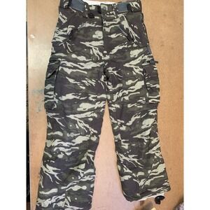 Youth‎ Unisex Small 28x23 E408 Camo Insulated Snow Board Pants Outdoors